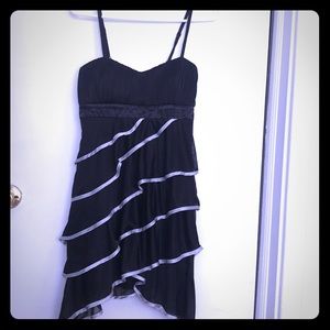 Medium black and silver satin dress